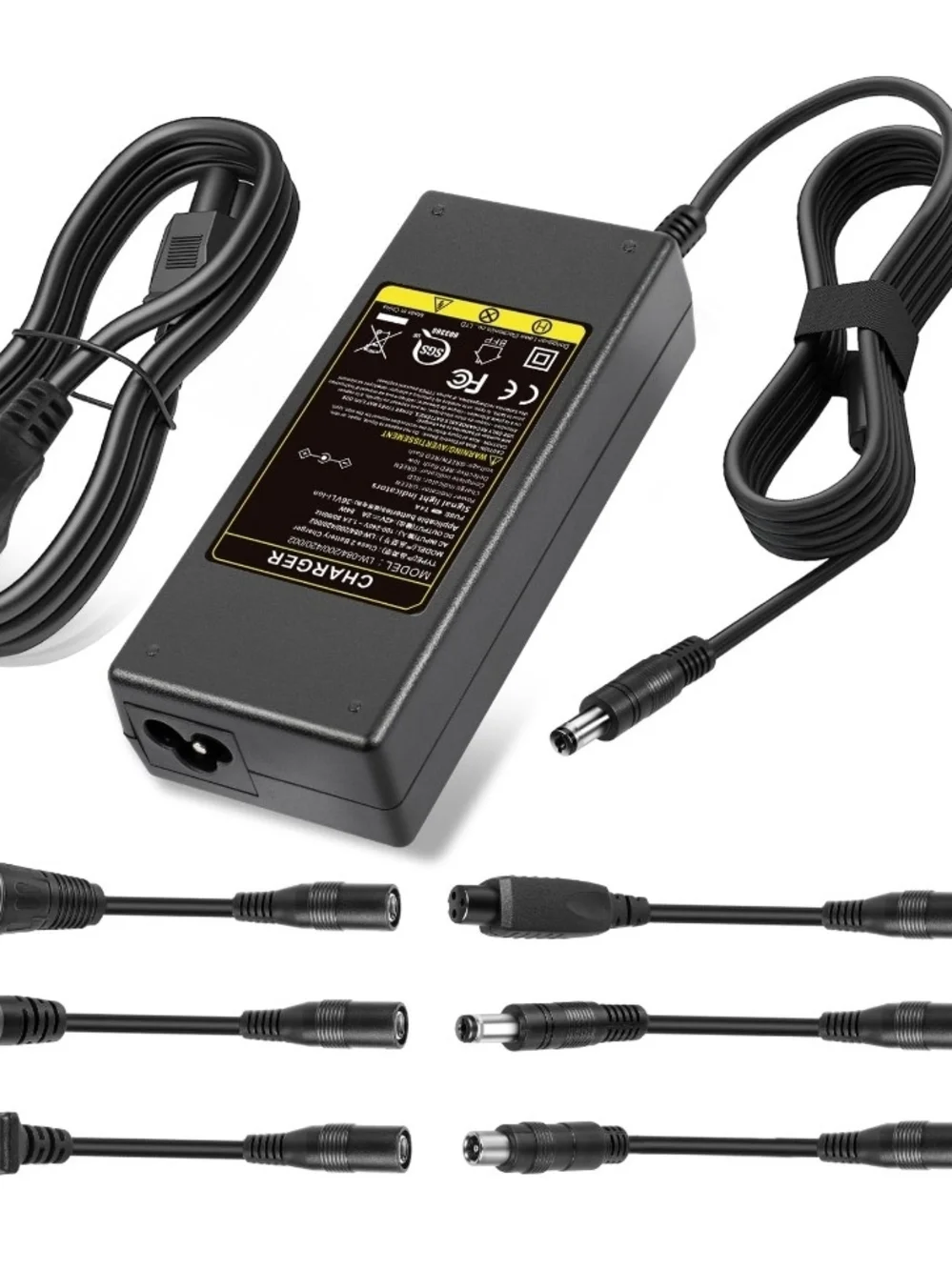 42V 2A Electric Scooter Charger Universal Replacement with 7 Plugs, Compatible w